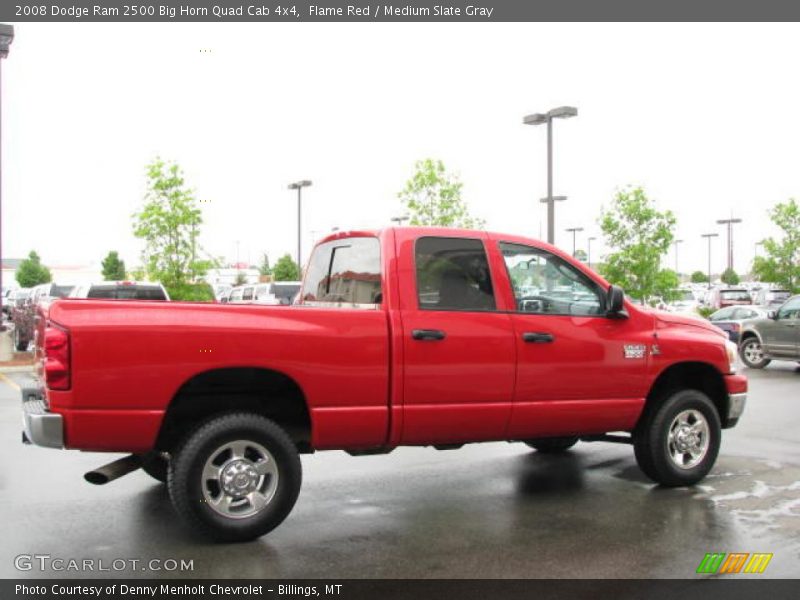 Flame Red / Medium Slate Gray 2008 Dodge Ram 2500 Big Horn Quad Cab 4x4