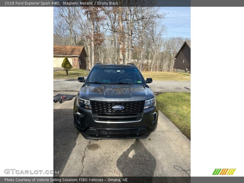 Magnetic Metallic / Ebony Black 2018 Ford Explorer Sport 4WD