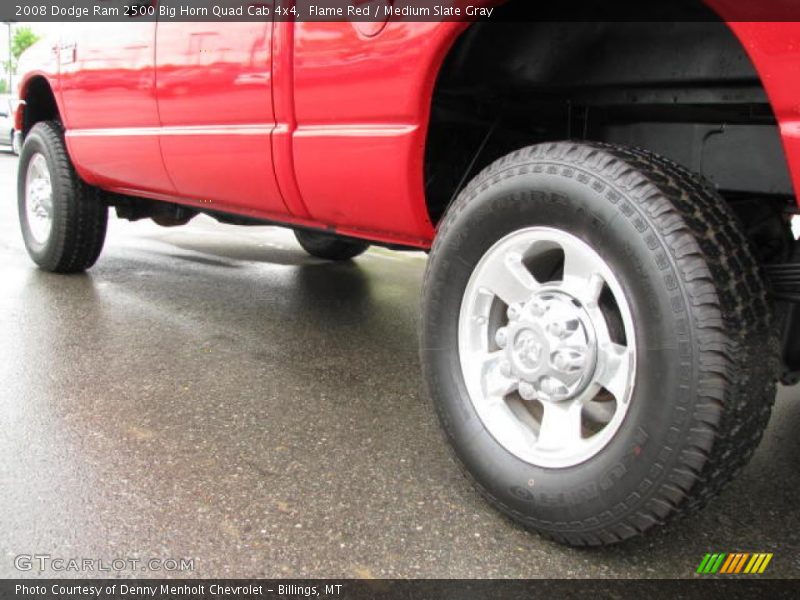 Flame Red / Medium Slate Gray 2008 Dodge Ram 2500 Big Horn Quad Cab 4x4