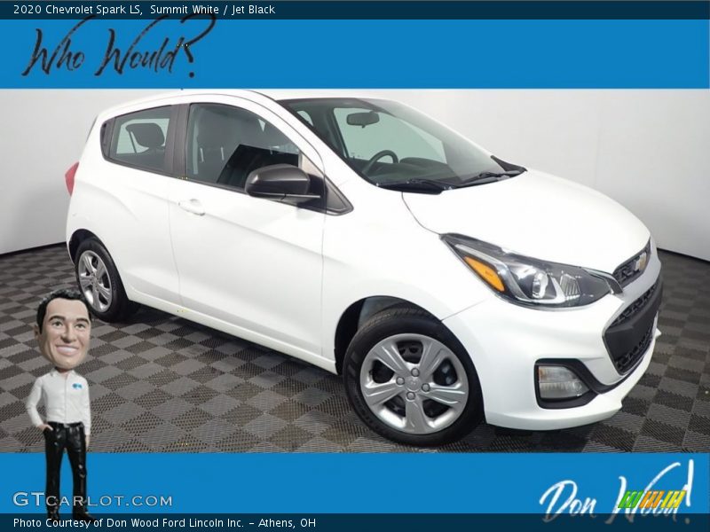 Summit White / Jet Black 2020 Chevrolet Spark LS