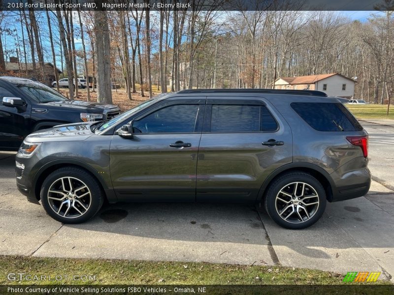 Magnetic Metallic / Ebony Black 2018 Ford Explorer Sport 4WD