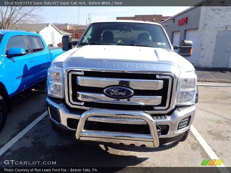Oxford White / Steel 2016 Ford F350 Super Duty XLT Super Cab 4x4