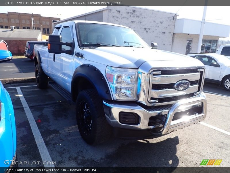 Oxford White / Steel 2016 Ford F350 Super Duty XLT Super Cab 4x4