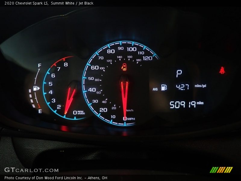 Summit White / Jet Black 2020 Chevrolet Spark LS