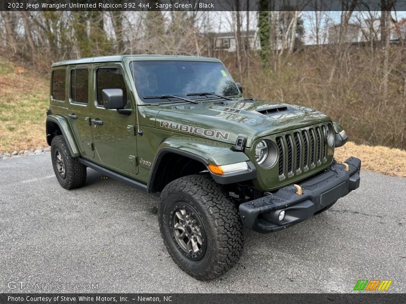 Front 3/4 View of 2022 Wrangler Unlimited Rubicon 392 4x4