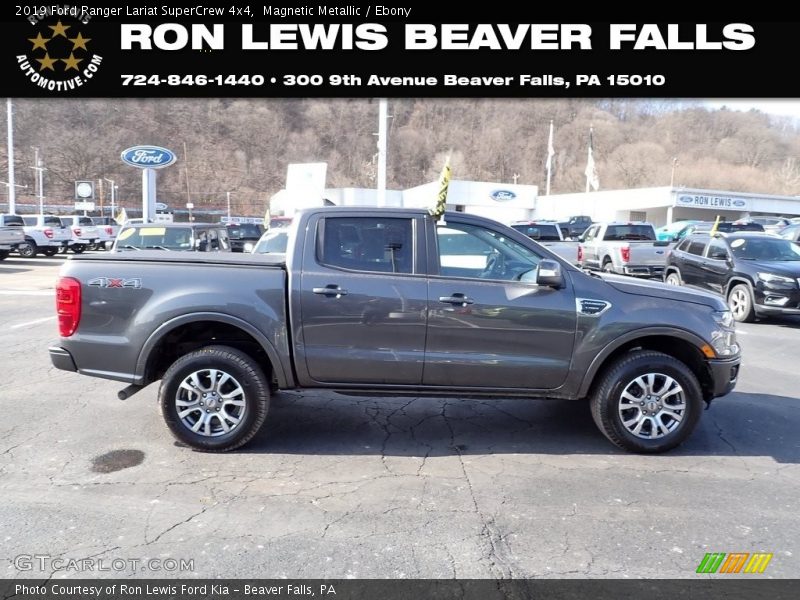 Magnetic Metallic / Ebony 2019 Ford Ranger Lariat SuperCrew 4x4