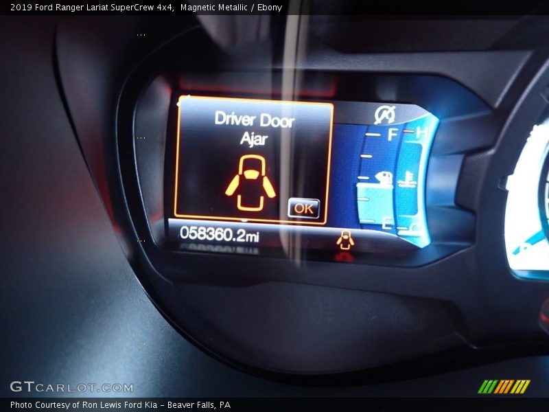 Magnetic Metallic / Ebony 2019 Ford Ranger Lariat SuperCrew 4x4