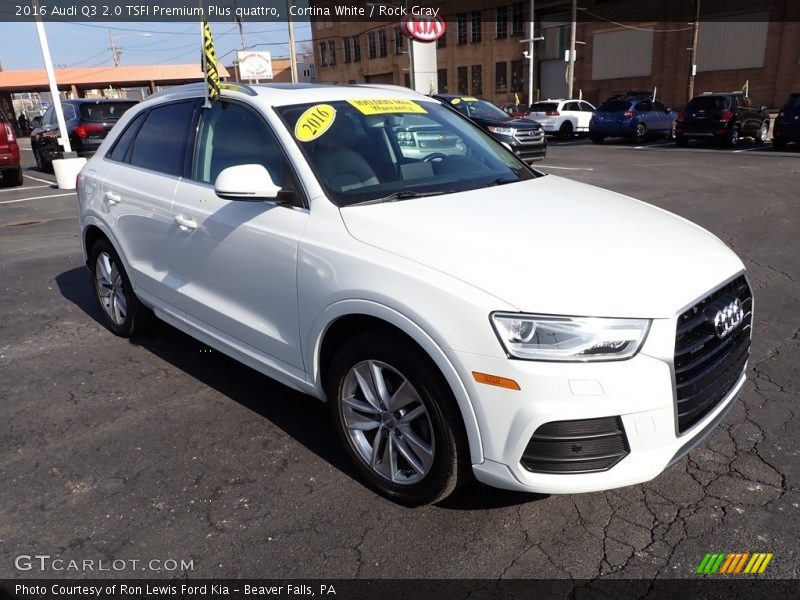 Cortina White / Rock Gray 2016 Audi Q3 2.0 TSFI Premium Plus quattro