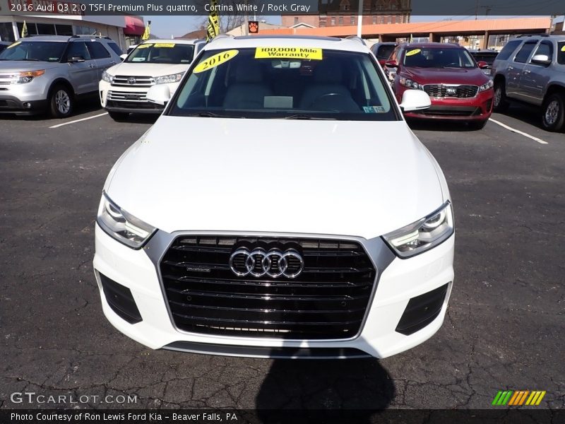 Cortina White / Rock Gray 2016 Audi Q3 2.0 TSFI Premium Plus quattro