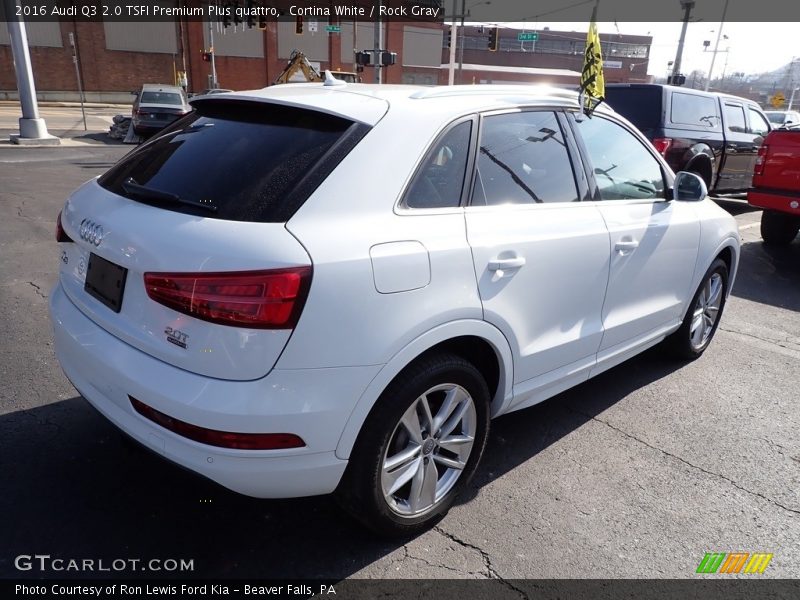 Cortina White / Rock Gray 2016 Audi Q3 2.0 TSFI Premium Plus quattro