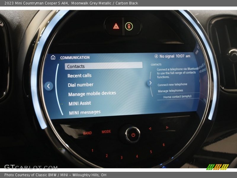Controls of 2023 Countryman Cooper S All4