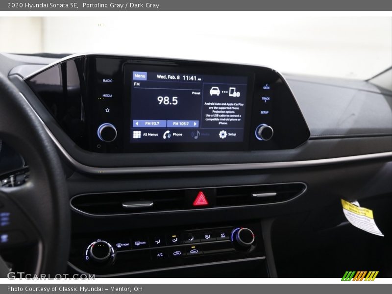 Portofino Gray / Dark Gray 2020 Hyundai Sonata SE
