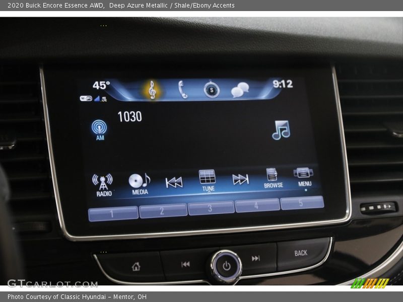 Deep Azure Metallic / Shale/Ebony Accents 2020 Buick Encore Essence AWD
