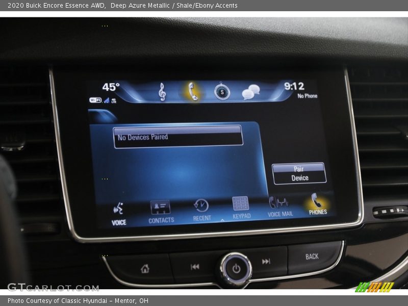 Deep Azure Metallic / Shale/Ebony Accents 2020 Buick Encore Essence AWD