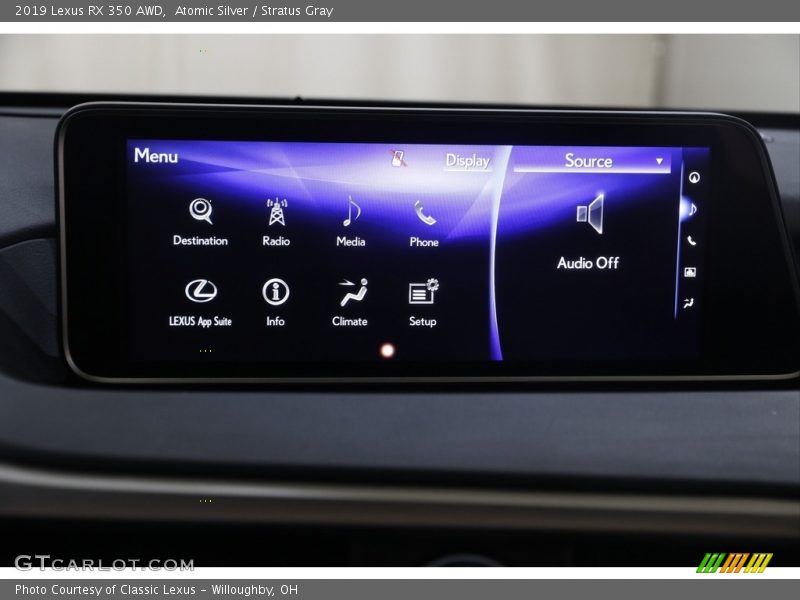 Atomic Silver / Stratus Gray 2019 Lexus RX 350 AWD