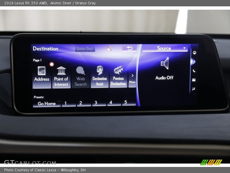 Atomic Silver / Stratus Gray 2019 Lexus RX 350 AWD