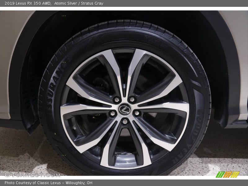 Atomic Silver / Stratus Gray 2019 Lexus RX 350 AWD