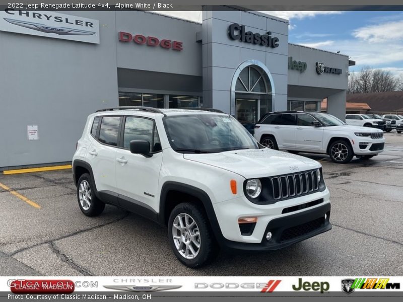 Alpine White / Black 2022 Jeep Renegade Latitude 4x4
