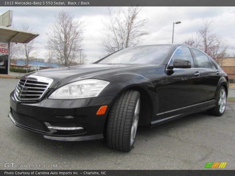 Black / Black 2013 Mercedes-Benz S 550 Sedan