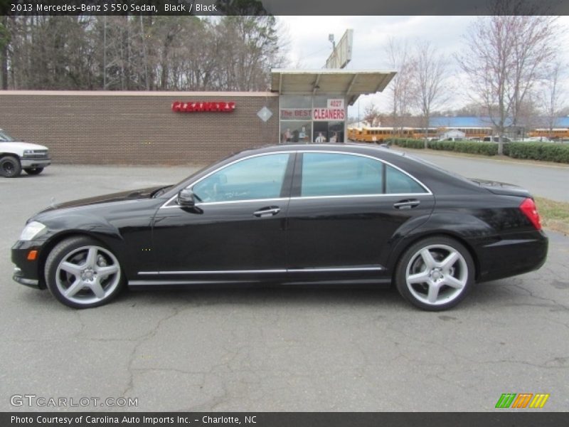Black / Black 2013 Mercedes-Benz S 550 Sedan