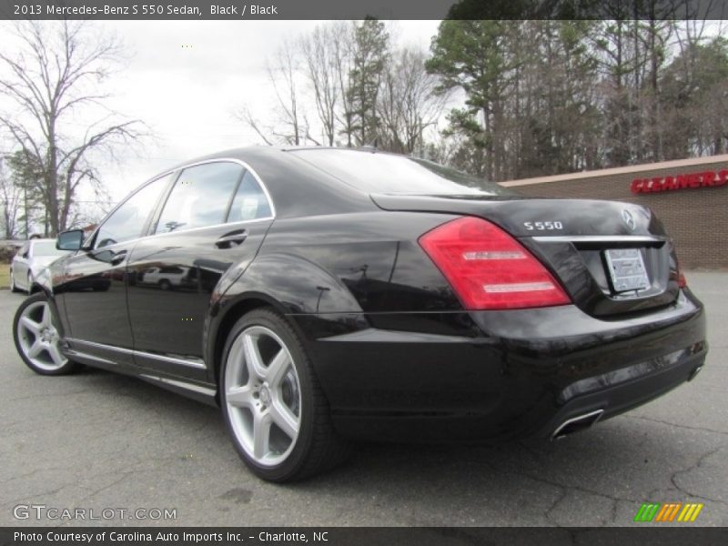 Black / Black 2013 Mercedes-Benz S 550 Sedan