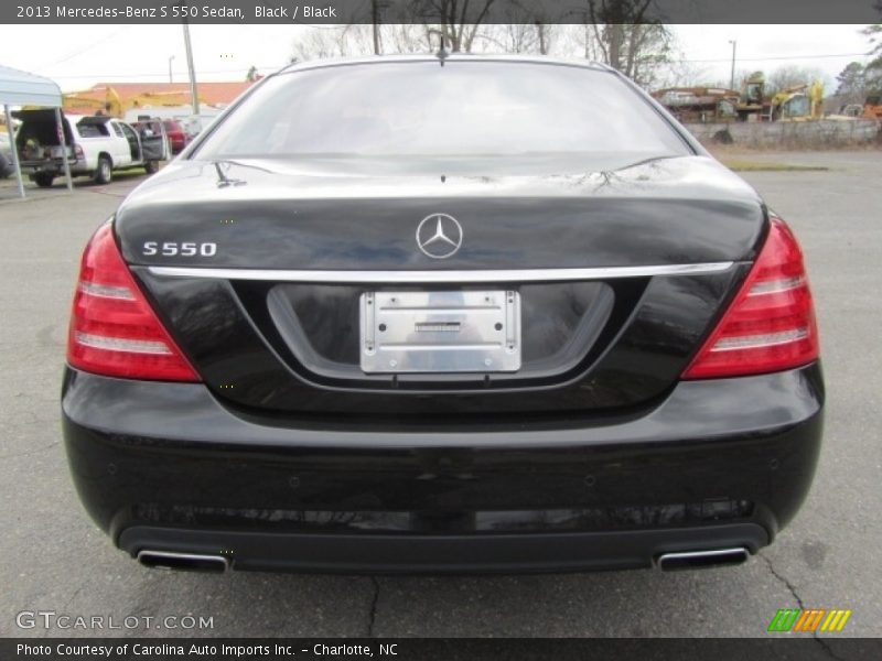 Black / Black 2013 Mercedes-Benz S 550 Sedan
