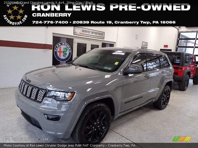 Sting-Gray / Black 2022 Jeep Grand Cherokee Laredo X 4x4