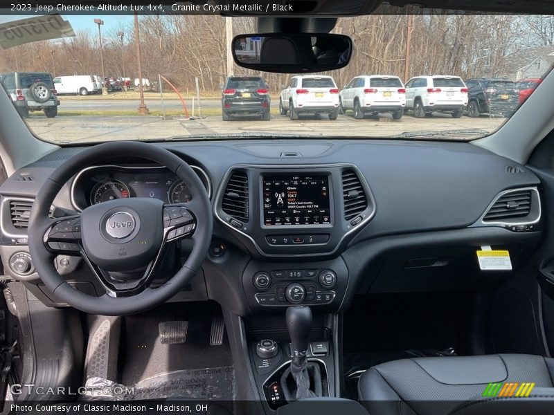 Granite Crystal Metallic / Black 2023 Jeep Cherokee Altitude Lux 4x4