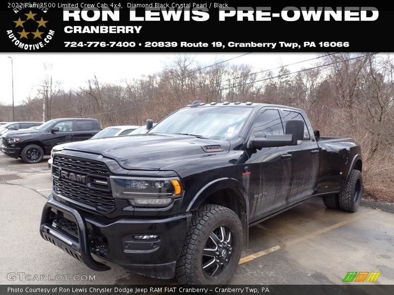 Diamond Black Crystal Pearl / Black 2022 Ram 3500 Limited Crew Cab 4x4