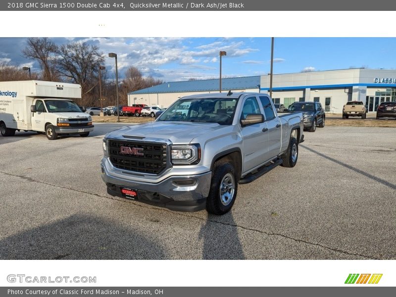 Quicksilver Metallic / Dark Ash/Jet Black 2018 GMC Sierra 1500 Double Cab 4x4