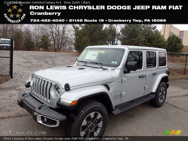 Silver Zynith / Black 2023 Jeep Wrangler Unlimited Sahara 4x4