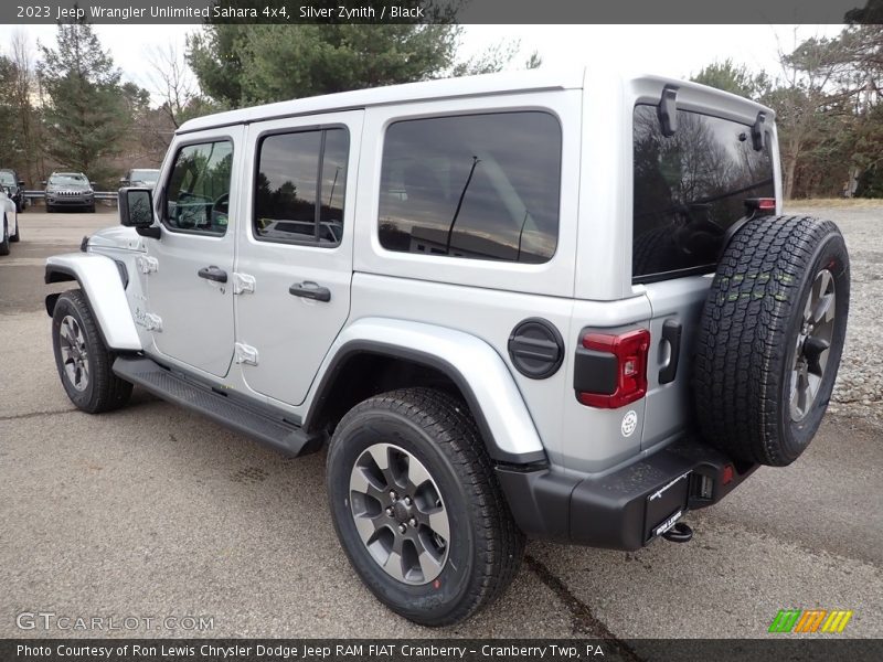 Silver Zynith / Black 2023 Jeep Wrangler Unlimited Sahara 4x4