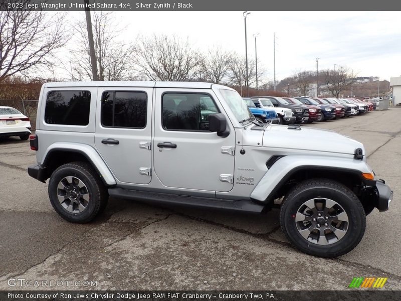 Silver Zynith / Black 2023 Jeep Wrangler Unlimited Sahara 4x4