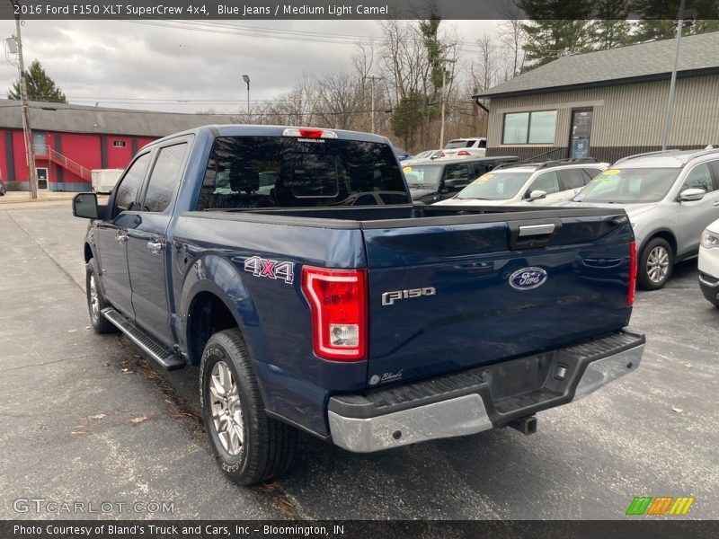 Blue Jeans / Medium Light Camel 2016 Ford F150 XLT SuperCrew 4x4