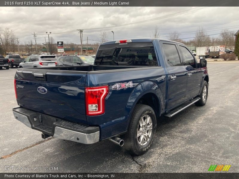 Blue Jeans / Medium Light Camel 2016 Ford F150 XLT SuperCrew 4x4