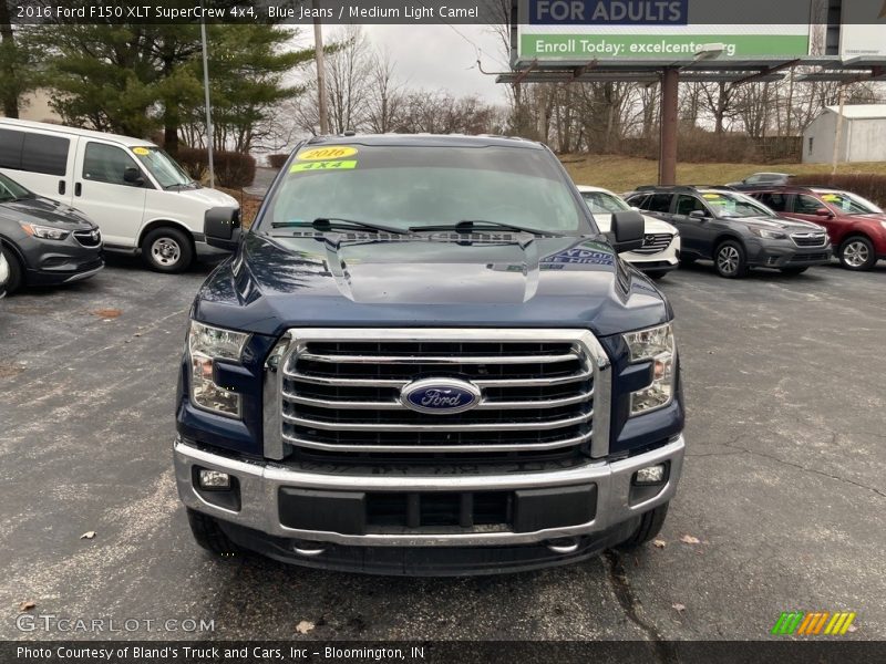 Blue Jeans / Medium Light Camel 2016 Ford F150 XLT SuperCrew 4x4