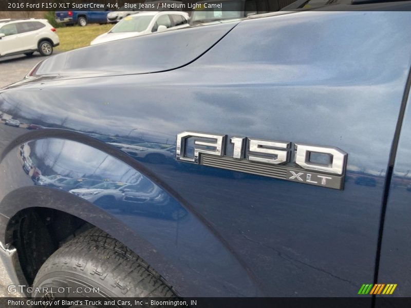 Blue Jeans / Medium Light Camel 2016 Ford F150 XLT SuperCrew 4x4
