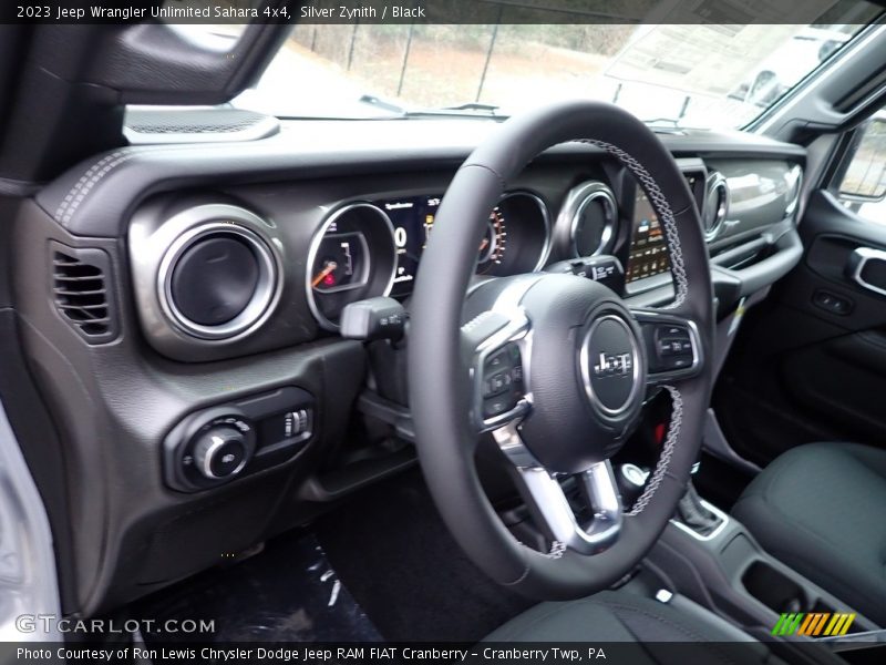 Silver Zynith / Black 2023 Jeep Wrangler Unlimited Sahara 4x4