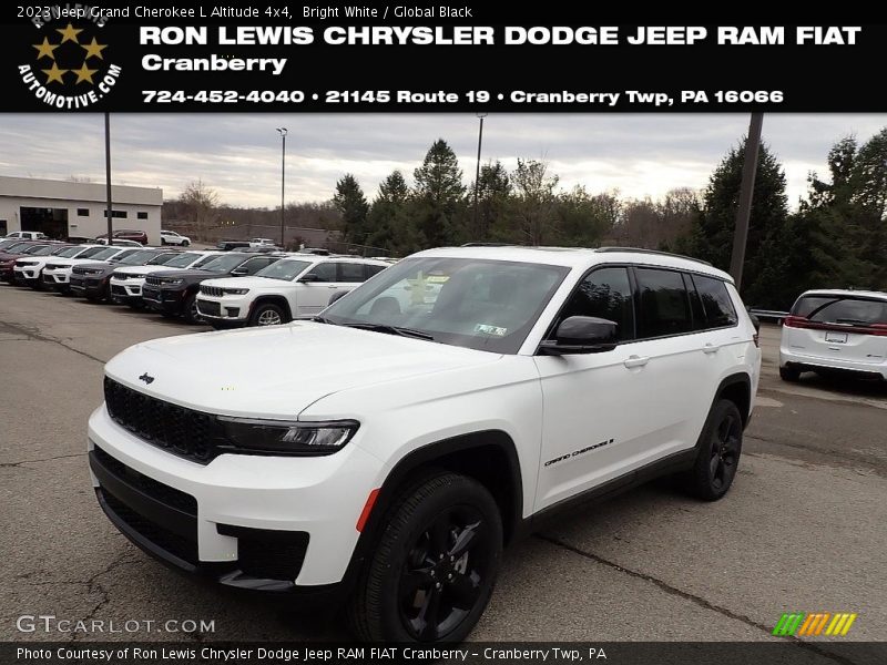 Bright White / Global Black 2023 Jeep Grand Cherokee L Altitude 4x4