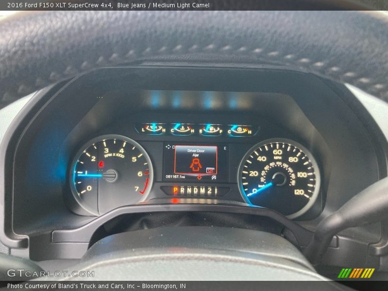 Blue Jeans / Medium Light Camel 2016 Ford F150 XLT SuperCrew 4x4