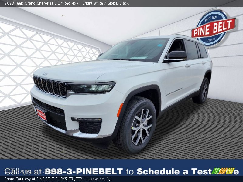 Bright White / Global Black 2023 Jeep Grand Cherokee L Limited 4x4
