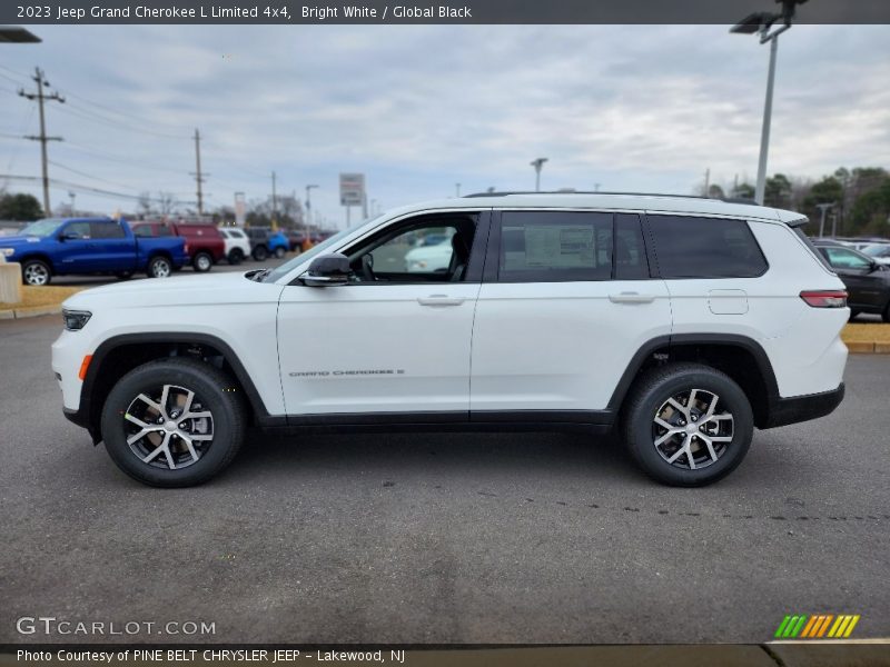 Bright White / Global Black 2023 Jeep Grand Cherokee L Limited 4x4