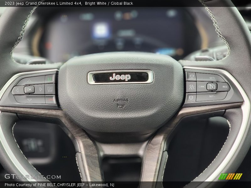 Bright White / Global Black 2023 Jeep Grand Cherokee L Limited 4x4