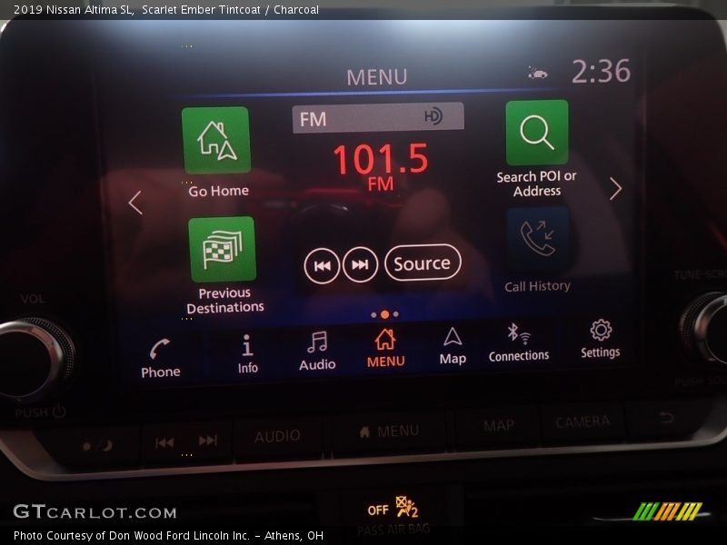Scarlet Ember Tintcoat / Charcoal 2019 Nissan Altima SL