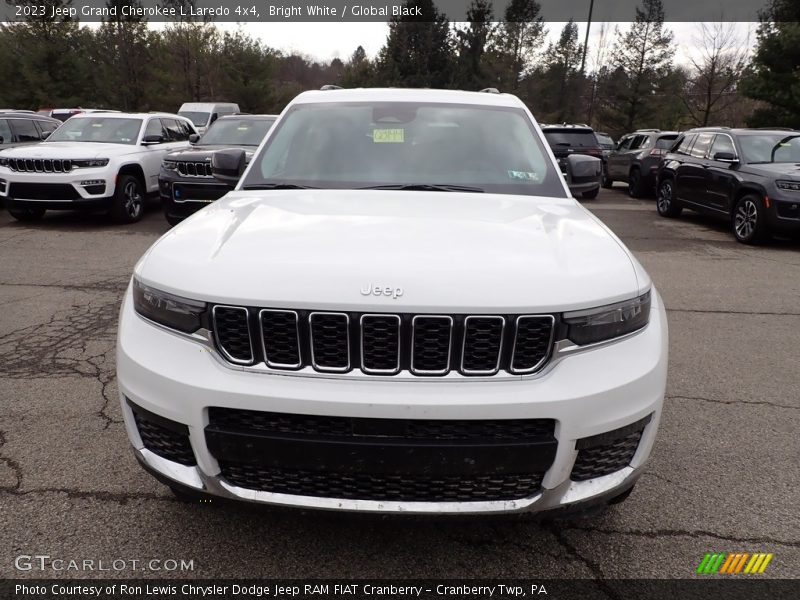 Bright White / Global Black 2023 Jeep Grand Cherokee L Laredo 4x4