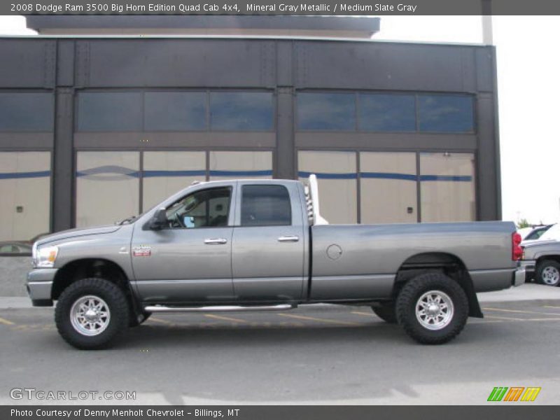 Mineral Gray Metallic / Medium Slate Gray 2008 Dodge Ram 3500 Big Horn Edition Quad Cab 4x4