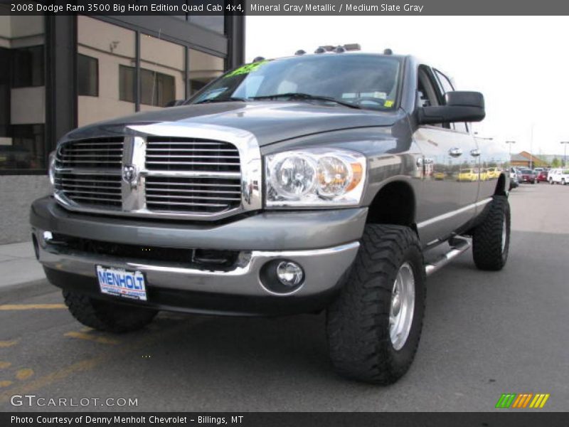 Mineral Gray Metallic / Medium Slate Gray 2008 Dodge Ram 3500 Big Horn Edition Quad Cab 4x4