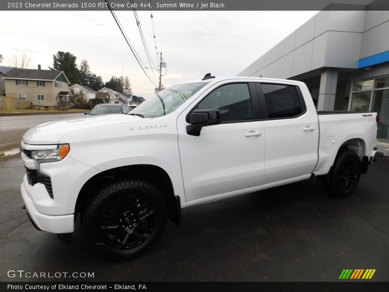 Summit White / Jet Black 2023 Chevrolet Silverado 1500 RST Crew Cab 4x4