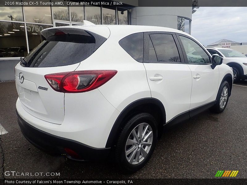 Crystal White Pearl Mica / Black 2016 Mazda CX-5 Touring AWD