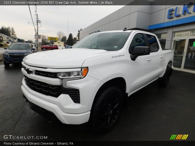 Summit White / Jet Black 2023 Chevrolet Silverado 1500 RST Crew Cab 4x4